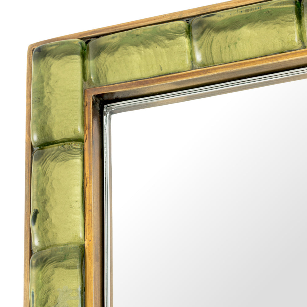 Eichholtz Torino Mirror, Vintage Brass, Handmade Glass (119915)