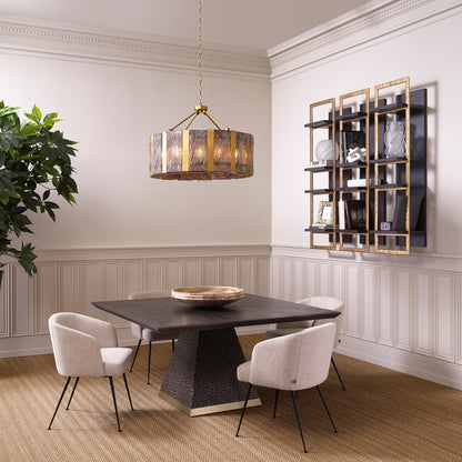 Eichholtz Rexton Dining Table, Ebony Oak Veneer (119928)