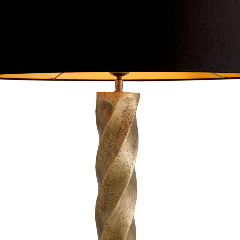 Eichholtz Costanza Table Lamp, Vintage Brass, Black Granite Base (119989UL)