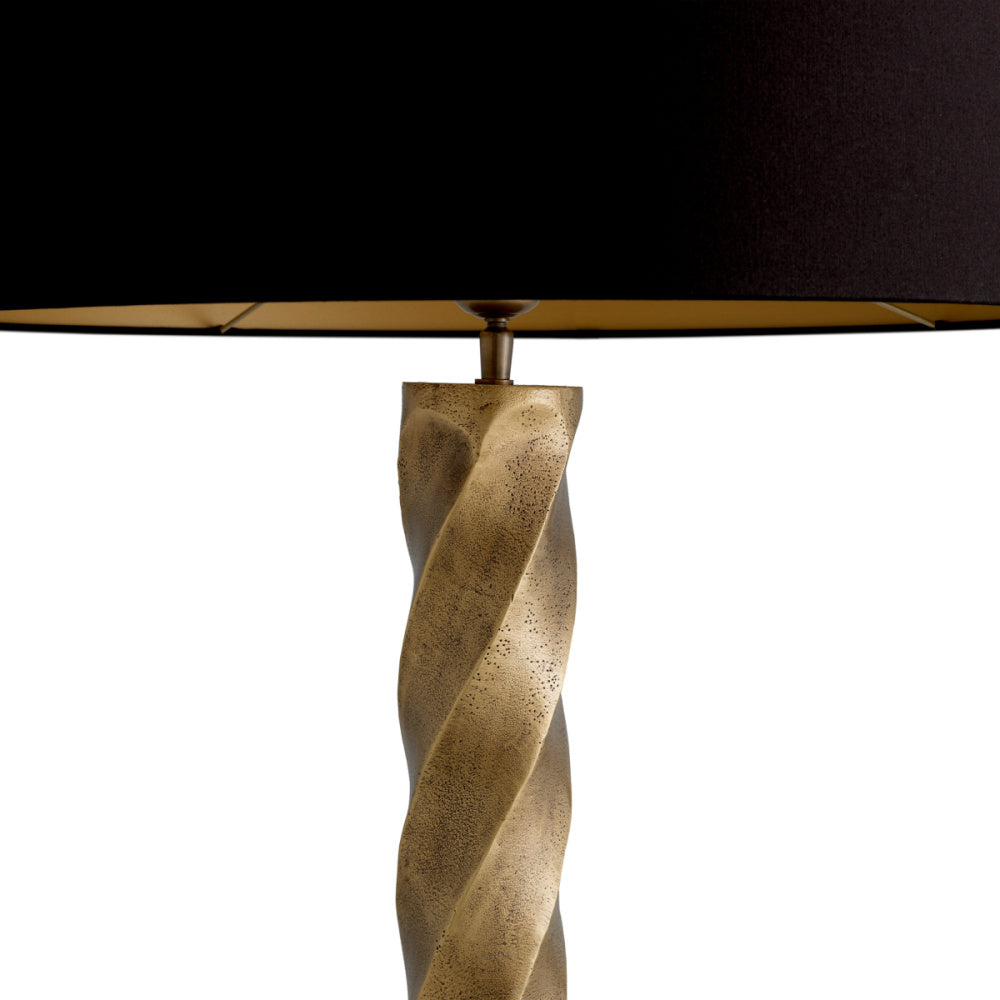 Eichholtz Costanza Table Lamp, Vintage Brass, Black Granite Base (119989UL)