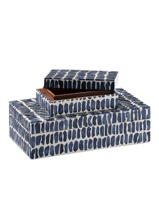 Indigo Box, Set of 2 Currey and Company 1200-0199