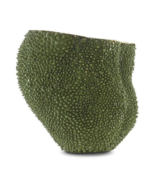 Jackfruit Medium Green Vase, Currey and Company (1200-0288 RM3D)