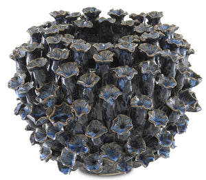 Currey and Company Manitapi Small Blue Vase Blue