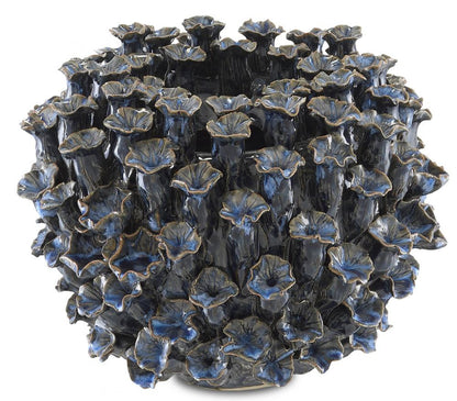 Currey and Company Manitapi Small Blue Vase Blue