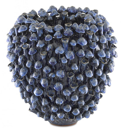 Currey and Company Manitapi Medium Blue Vase Blue