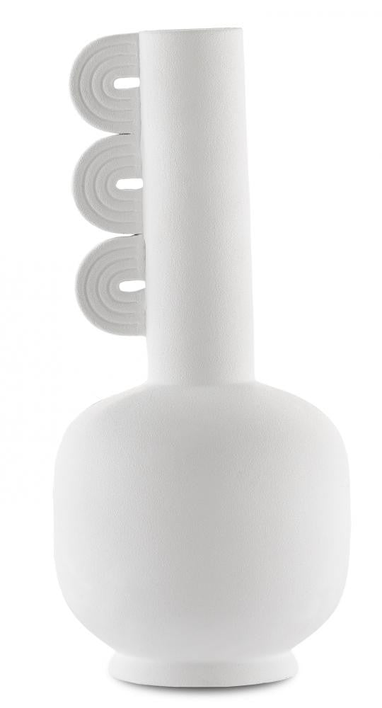 Happy 40 Three Wings White Vase Currey and Company 1200-0399
