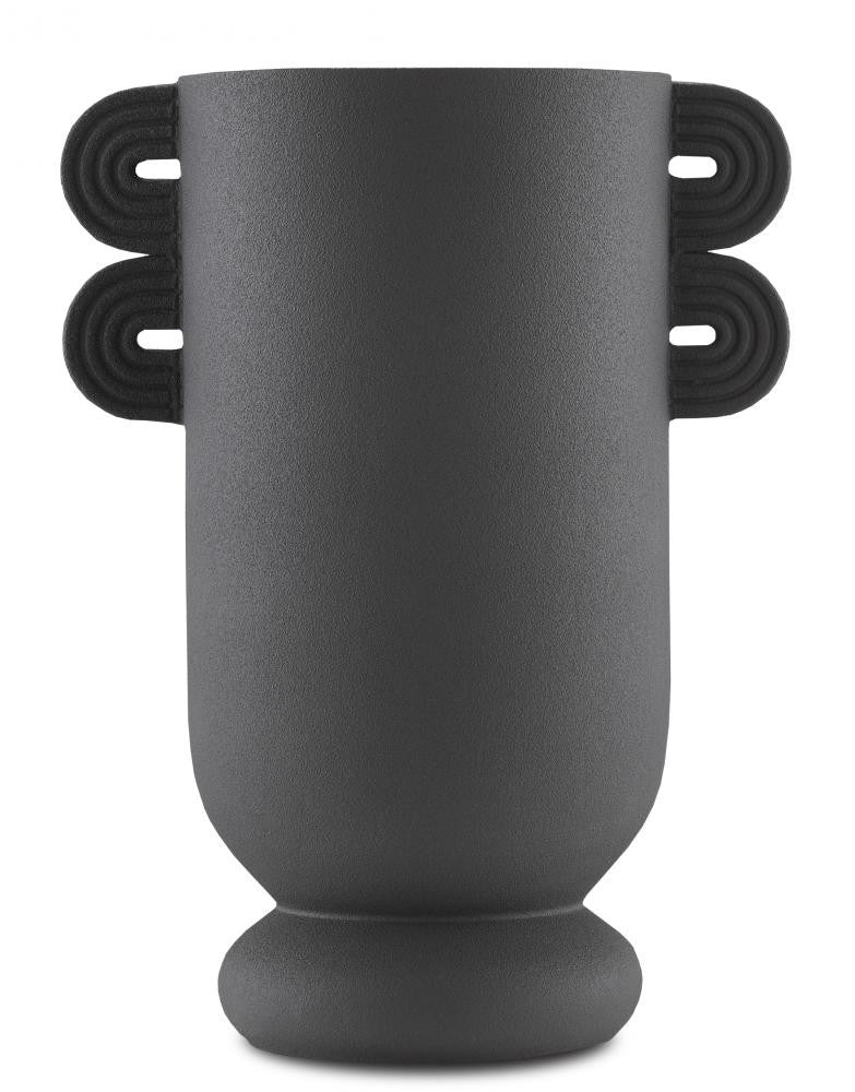 Happy 40 Straight Black Vase Currey and Company 1200-0405