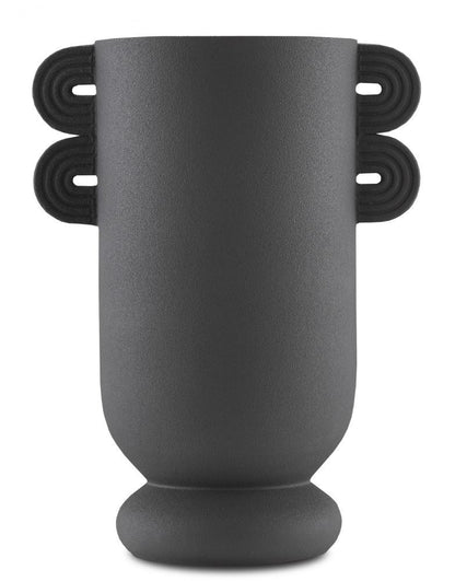 Happy 40 Straight Black Vase Currey and Company 1200-0405