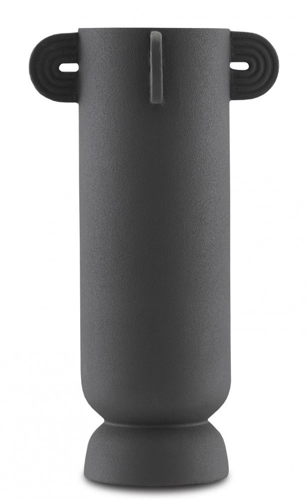 Happy 40 Tube Black Vase Currey and Company 1200-0406