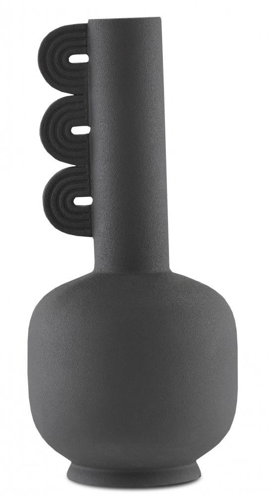 Happy 40 Three Wings Black Vase Currey and Company 1200-0407
