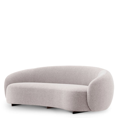 Eichholtz Amore Outdoor Sofa, Mauritius Light Grey, Black Base (120008)