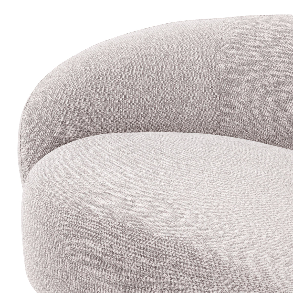 Eichholtz Amore Outdoor Sofa, Mauritius Light Grey, Black Base (120008)