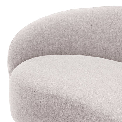 Eichholtz Amore Outdoor Sofa, Mauritius Light Grey, Black Base (120008)
