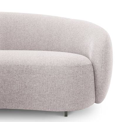 Eichholtz Amore Outdoor Sofa, Mauritius Light Grey, Black Base (120008)