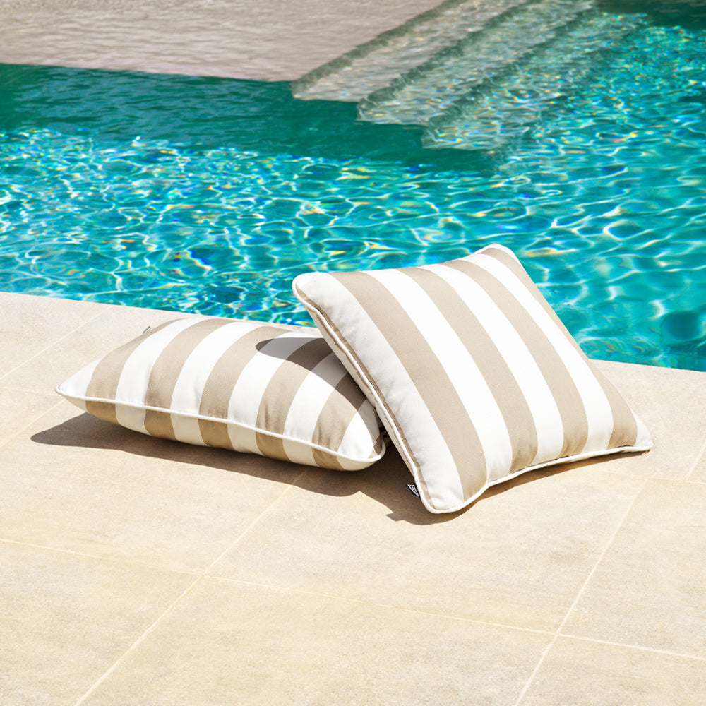 Eichholtz Florent Square Outdoor Cushion, Beige (120026)