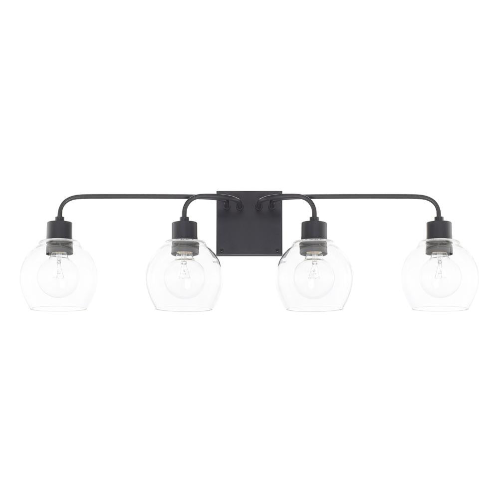 Tanner 4-Light Vanity - Matte Black