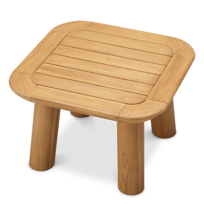 Eichholtz Weston Outdoor Side Table, Natural Teak (120189)