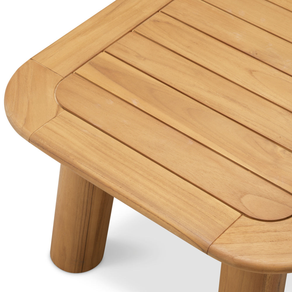 Eichholtz Weston Outdoor Side Table, Natural Teak (120189)