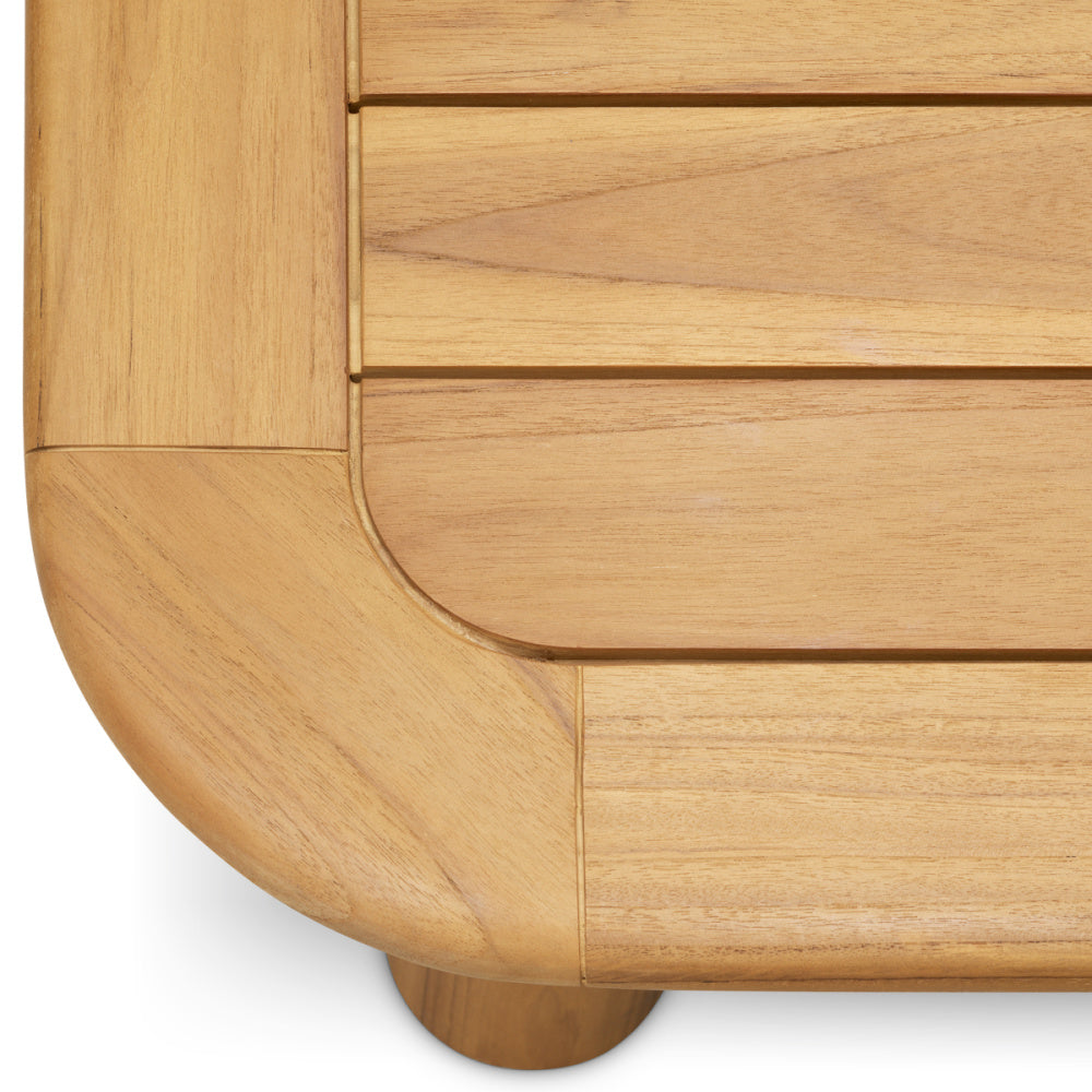 Eichholtz Weston Outdoor Side Table, Natural Teak (120189)