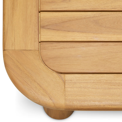 Eichholtz Weston Outdoor Side Table, Natural Teak (120189)