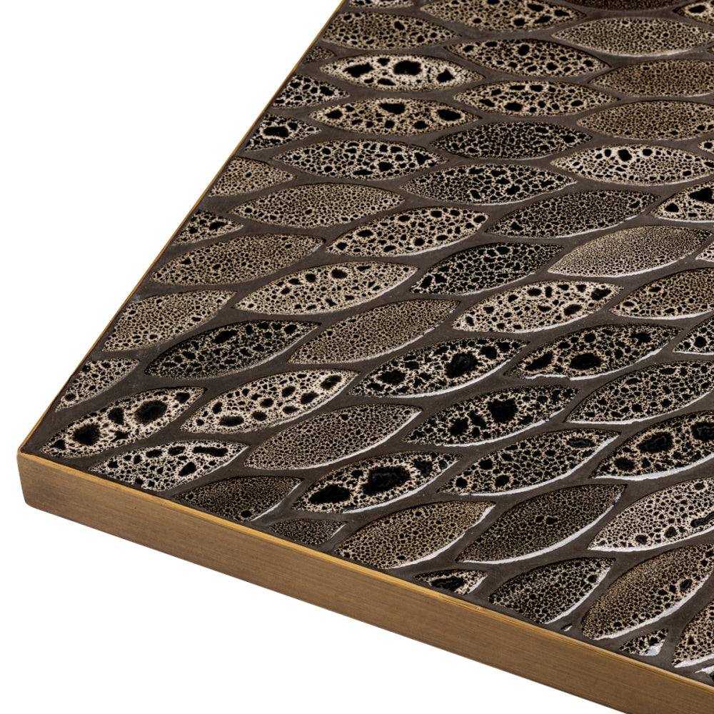 Eichholtz Declan Square Dining Table, Antique Brass (120251)