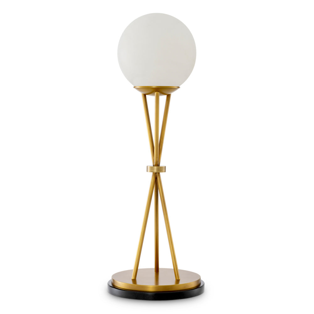 Eichholtz Izzy Table Lamp, Antique Brass, Alabaster (120279UL)