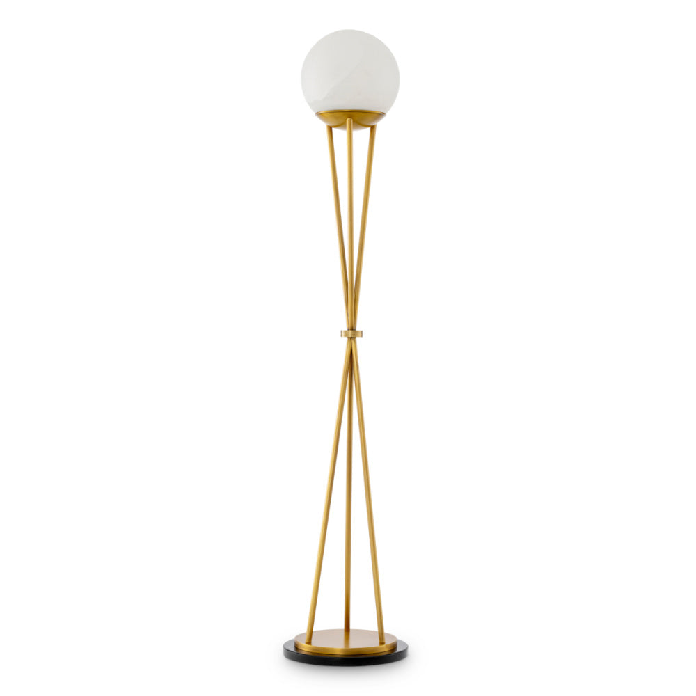 Eichholtz Izzy Floor Lamp, Antique Brass, Alabaster (120280UL)