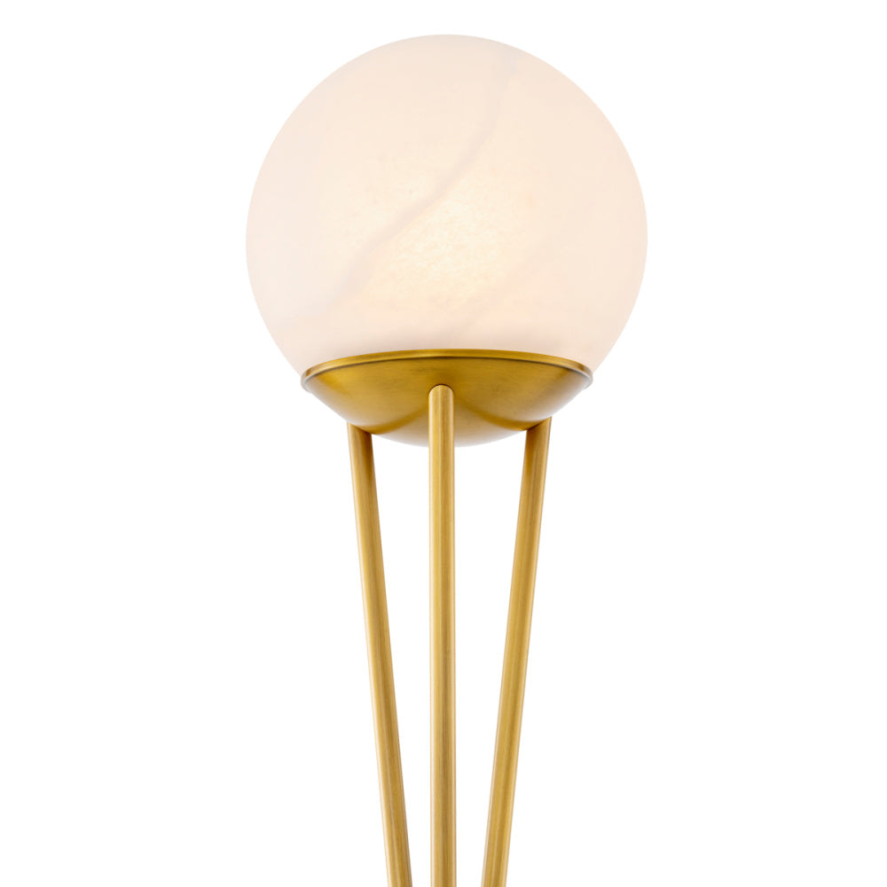 Eichholtz Izzy Floor Lamp, Antique Brass, Alabaster (120280UL)