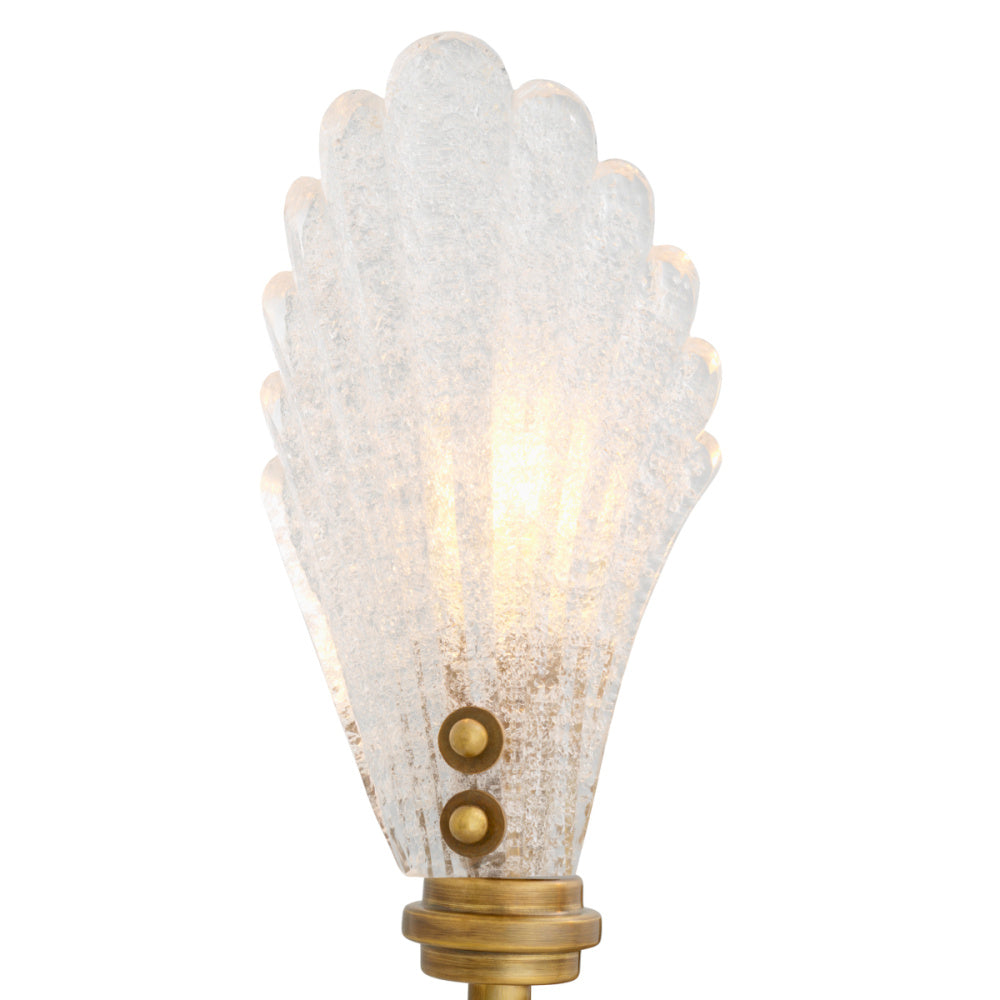 Eichholtz Isabelle Wall Lamp, Vintage Brass, Handmade Glass (120283UL)