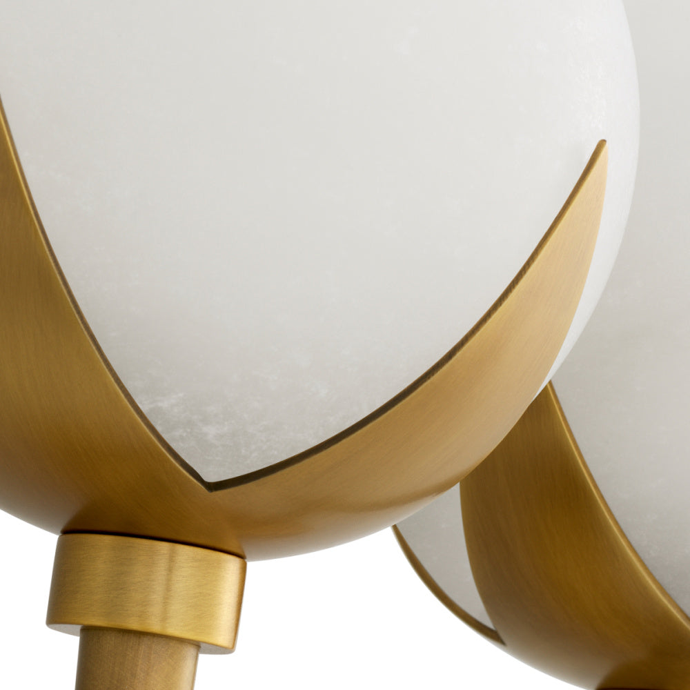 Eichholtz Alesa Double Wall Lamp, Antique Brass, Alabaster (120297UL)