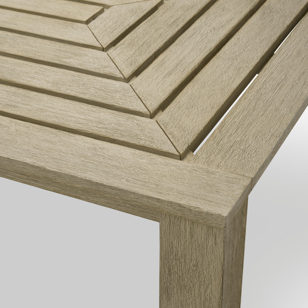 Eichholtz Vistamar Outdoor Dining Table, Aged Teak (120302)