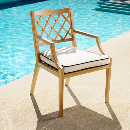 Eichholtz Paladium Outdoor Dining Chair, Natural Teak (120320)