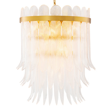 Eichholtz Erika Chandelier, Large, Antique Brass, Clear Glass (120411UL)