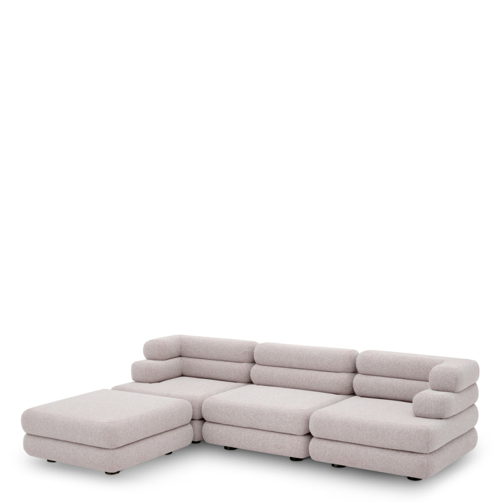 Eichholtz Malaga Outdoor Modular Sofa, Mauritius Light Grey (120706)