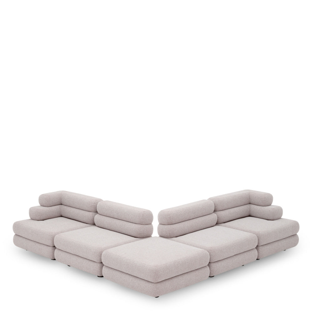 Eichholtz Malaga Outdoor Modular Sofa, Mauritius Light Grey (120732)