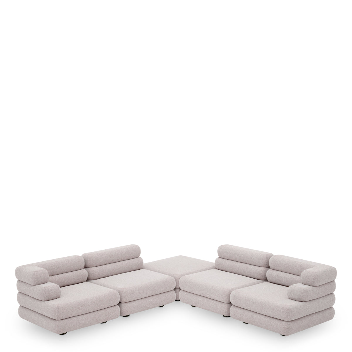 Eichholtz Malaga Outdoor Modular Sofa, Mauritius Light Grey (120732)
