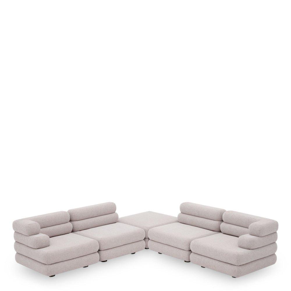 Eichholtz Malaga Outdoor Modular Sofa, Mauritius Light Grey (120733)