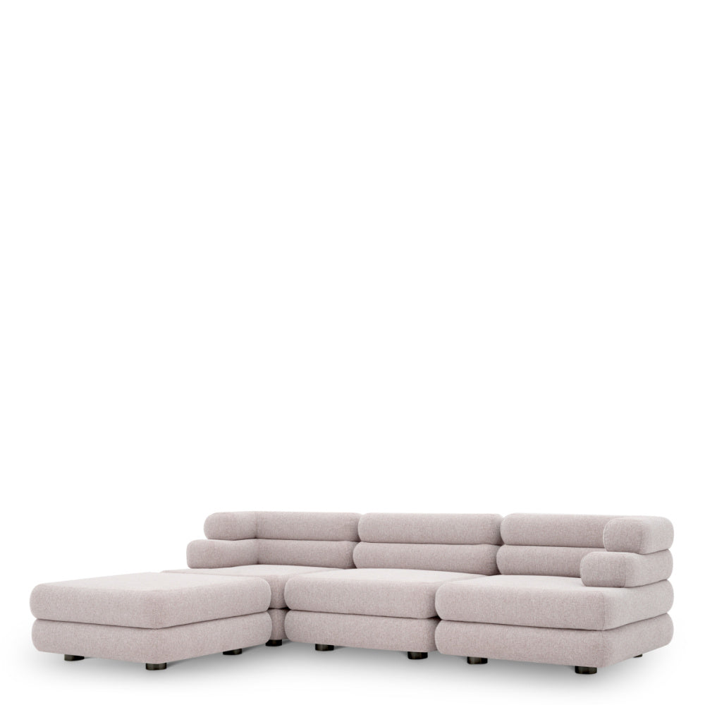 Eichholtz Malaga Outdoor Modular Sofa, Mauritius Light Grey (120733)