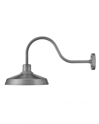 Hinkley Forge Outdoor Wall Lantern Aluminum, Antique Brushed Aluminum