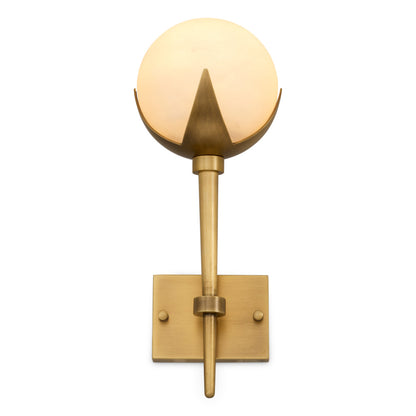 Eichholtz Alesa Single Wall Lamp, Antique Brass, Alabaster (120846UL)
