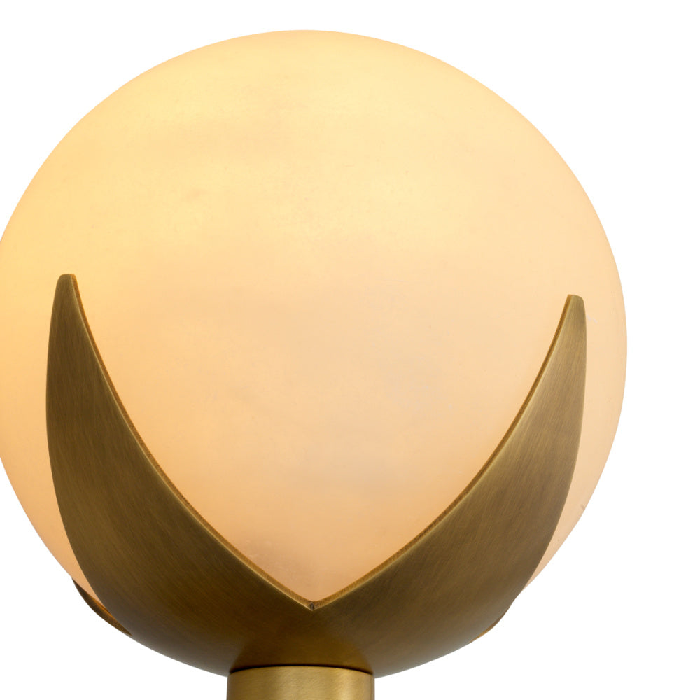 Eichholtz Alesa Single Wall Lamp, Antique Brass, Alabaster (120846UL)