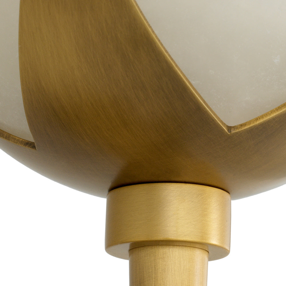 Eichholtz Alesa Single Wall Lamp, Antique Brass, Alabaster (120846UL)