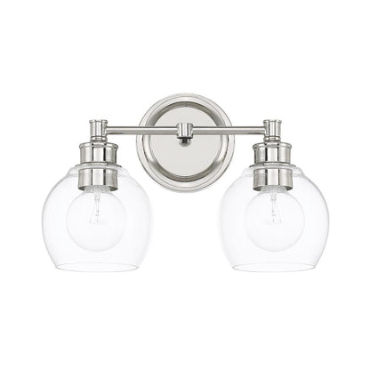 Capital Mid Century Vanity Light Polished Nickel
