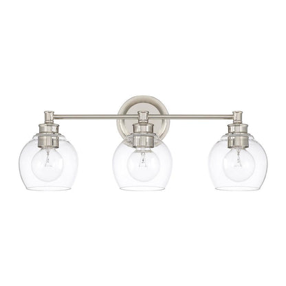 Capital Mid Century Vanity Light Polished Nickel