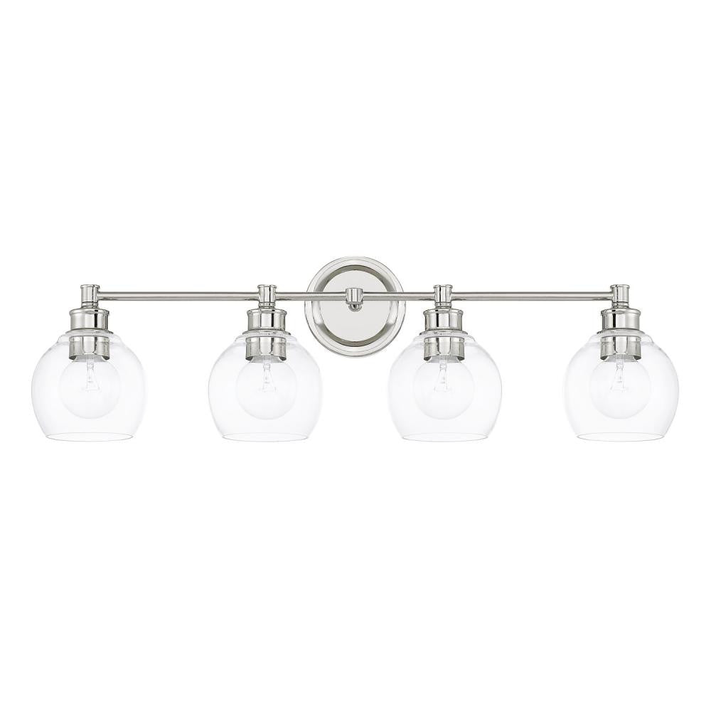 Capital Mid Century Vanity Light Polished Nickel