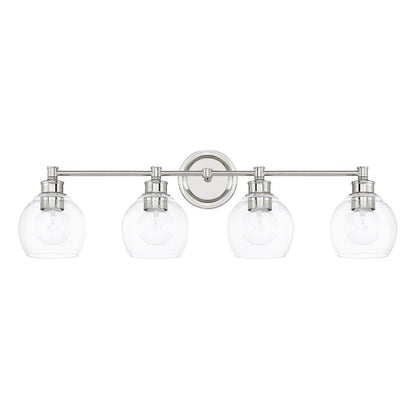 Capital Mid Century Vanity Light Polished Nickel