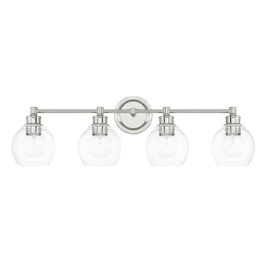 Capital Mid Century Vanity Light Polished Nickel