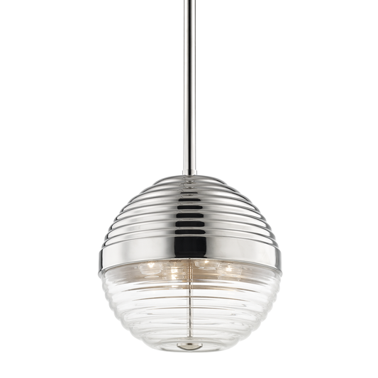 Hudson Valley Easton 4-Light Pendant Polished Nickel