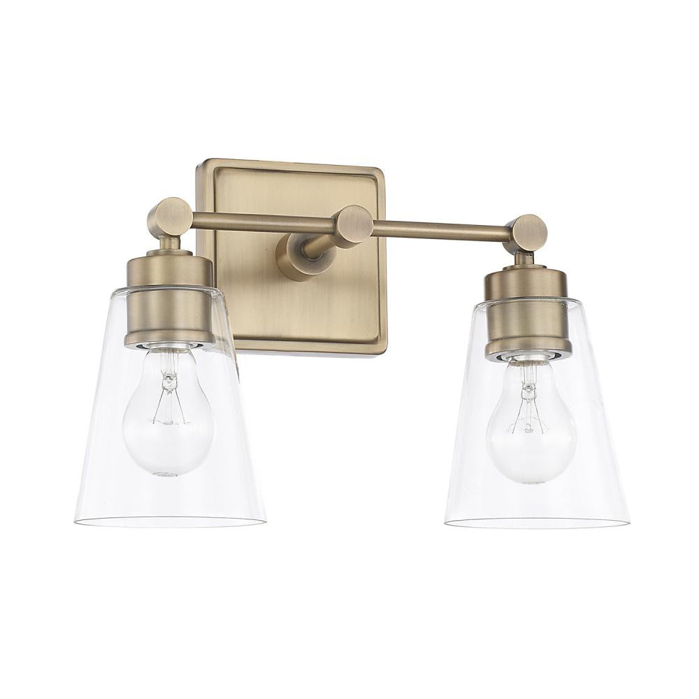 Capital Rory Vanity Light Aged Brass
