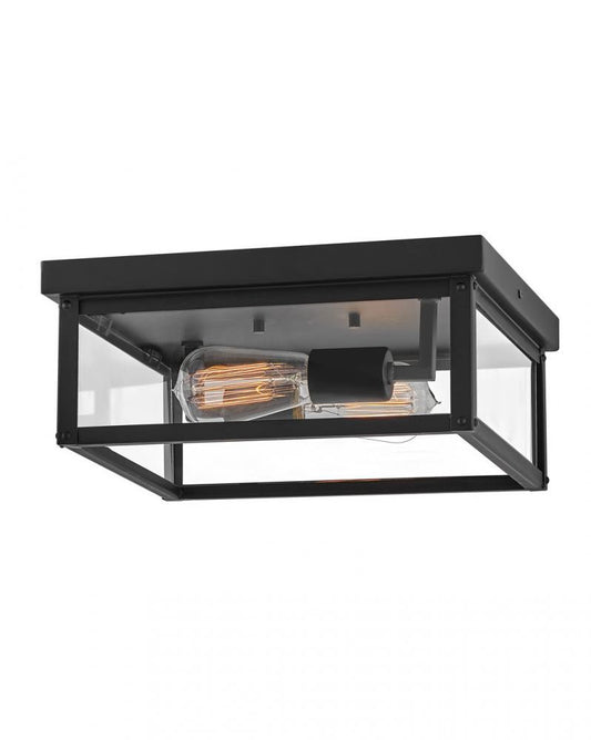Hinkley Beckham Outdoor Flush Mount Aluminum, Black